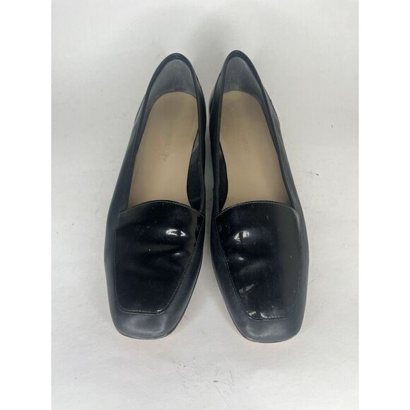 enzo angiolini shoes Women Size 9.5M Black Leather Flats - Picture 4 of 12
